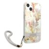 Guess GUHCP13SHFLSU iPhone 13 mini 5,4 fioletowy/purple hardcase Flower Strap